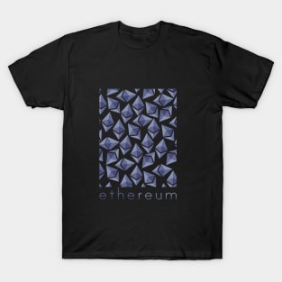 Ethereum (ETH) Logo HODL Pattern T-Shirt